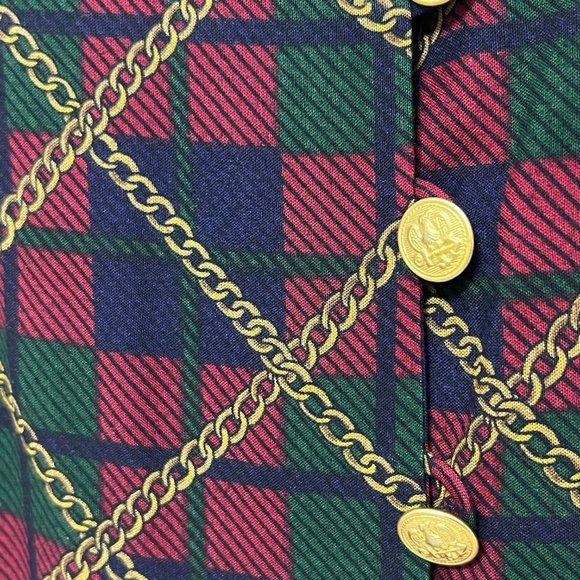 J.B.S. Ltd, Vintage Plaid Top - Picture 4 of 5